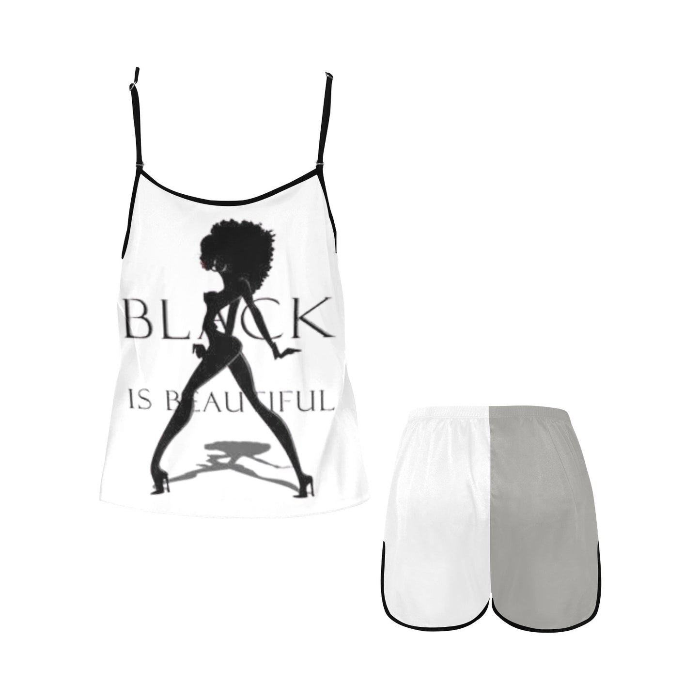 Copy of Copy of Copy of Joe Peezy Wear LLC (60 x 40 in) (4320 x 2880 px) Women's Spaghetti Strap Short Pajama Set