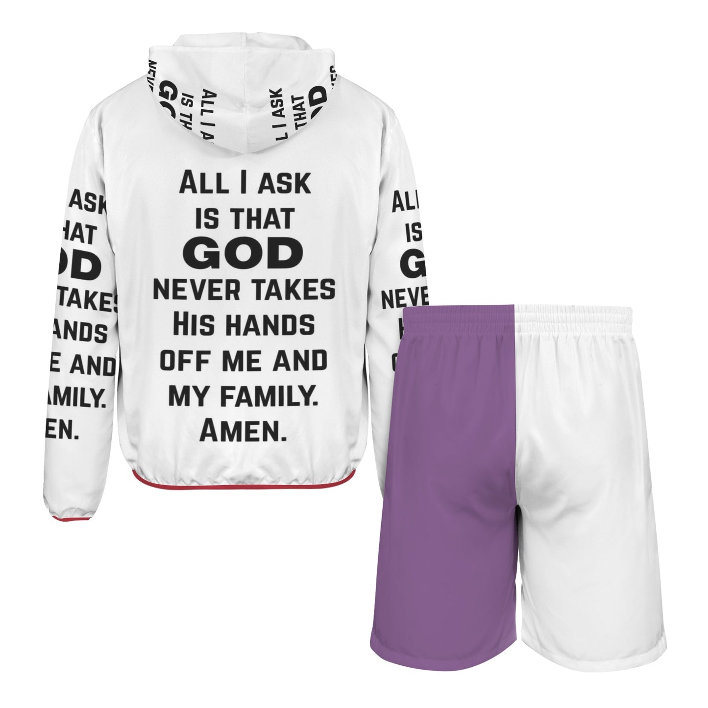 Copy of Copy of Copy of Copy of Joe Peezy Wear LLC (8) Men's Lightweight Sun Hoodie & Shorts Set