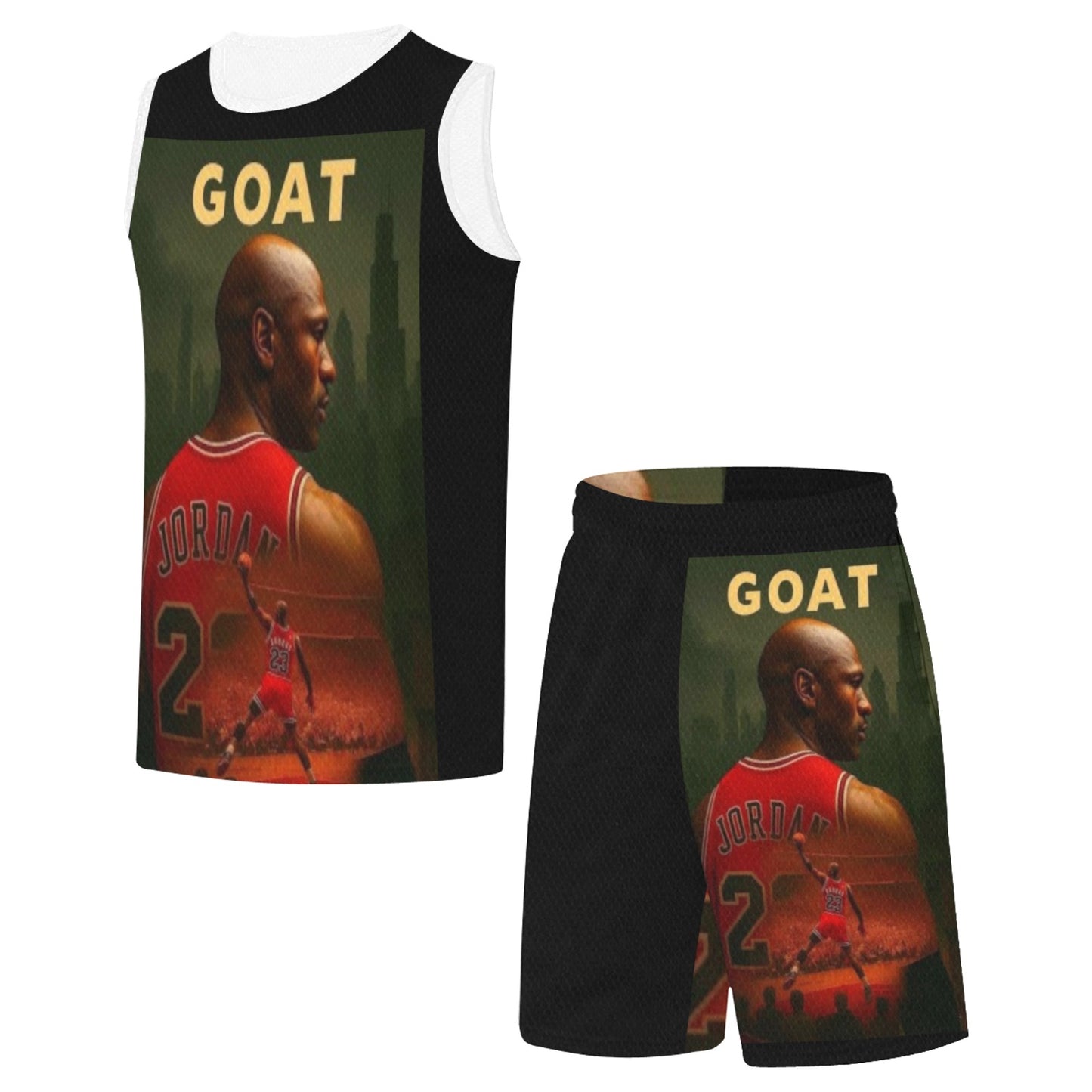 Green Modern Fundraising Instagram Post (4) Basketball Uniform with Pocket