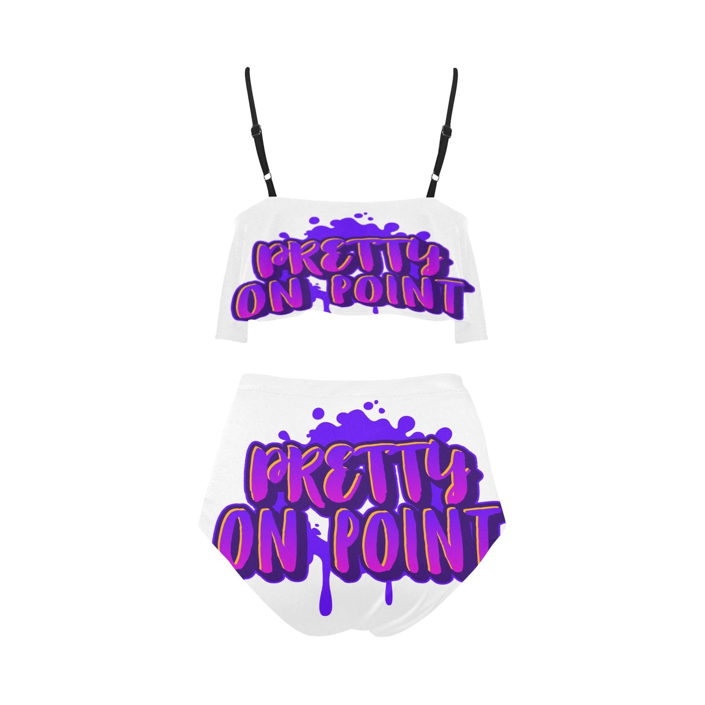 4 High Waisted Ruffle Bikini Set (Model S13)