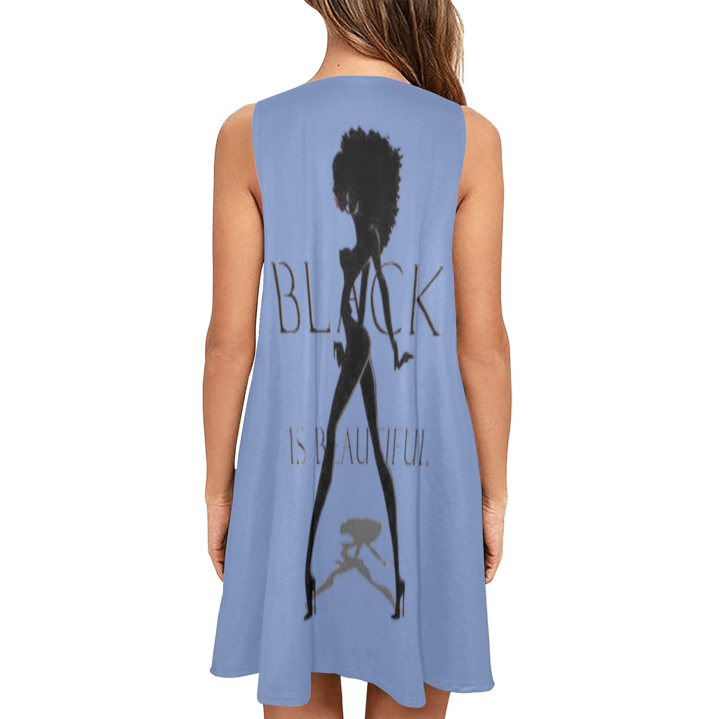 Copy of Copy of Copy of Joe Peezy Wear LLC (60 x 40 in) (4320 x 2880 px) Sleeveless A-Line Pocket Dress (Model D57)