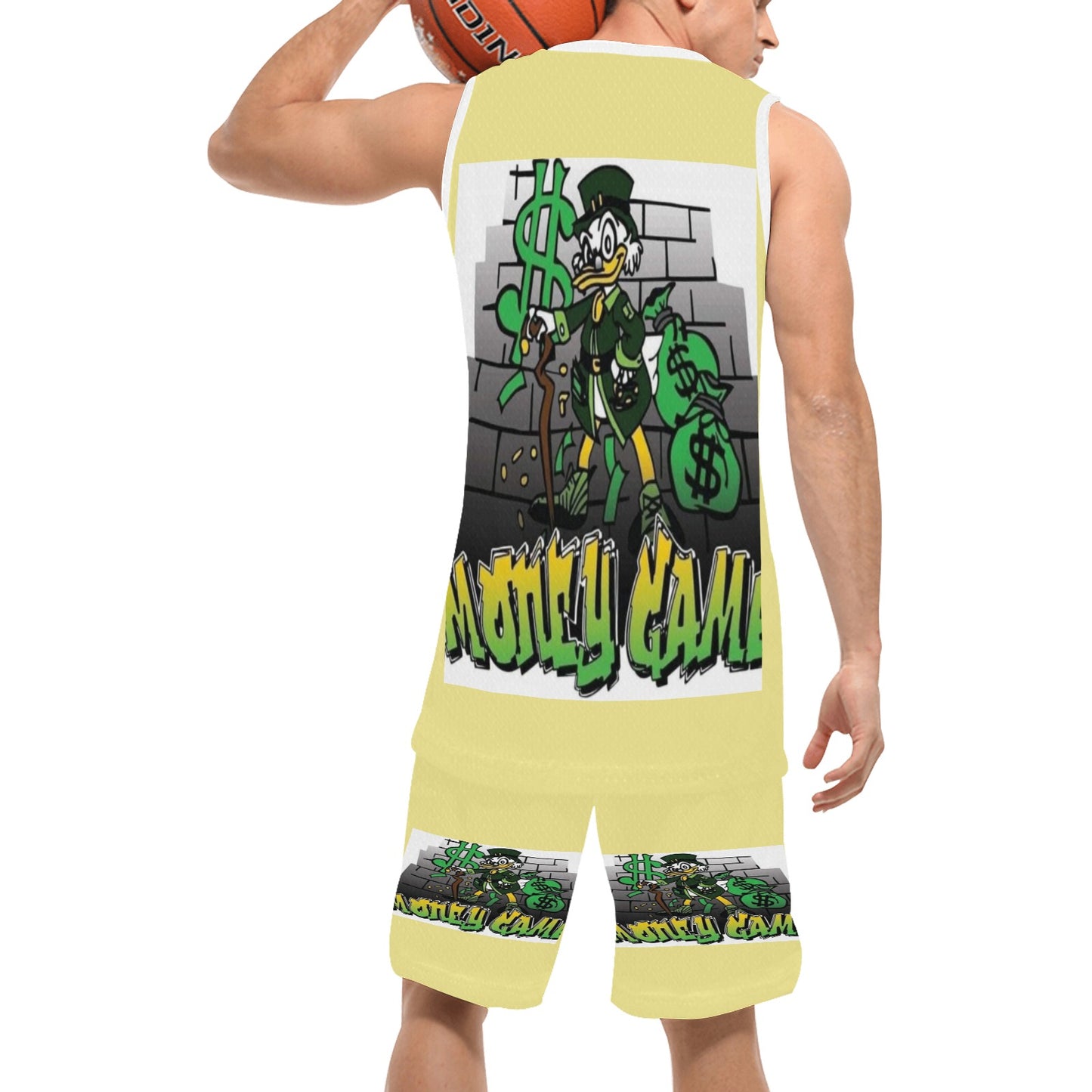Green Modern Fundraising Instagram Post (4) Basketball Uniform with Pocket