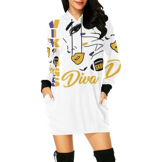 Copy of Copy of Copy of Copy of Joe Peezy Wear LLC (60) All Over Print Hoodie Mini Dress (Model H27)
