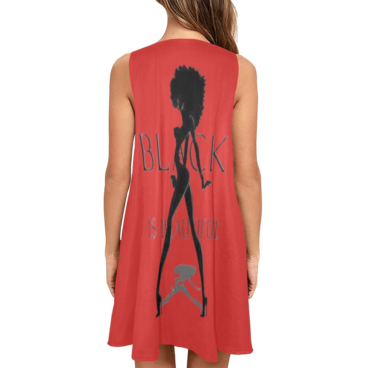 Copy of Copy of Copy of Joe Peezy Wear LLC (60 x 40 in) (4320 x 2880 px) Sleeveless A-Line Pocket Dress (Model D57)