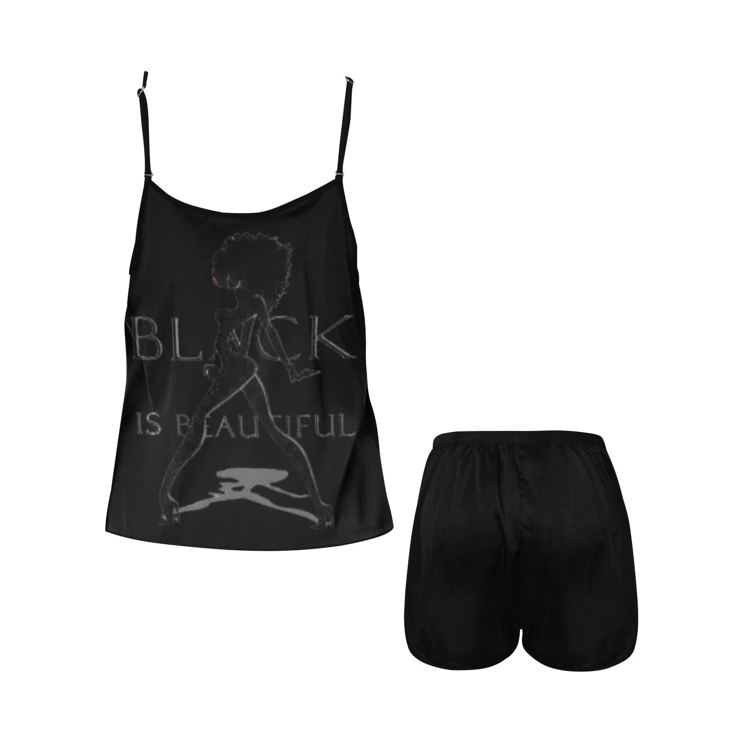 Copy of Copy of Copy of Joe Peezy Wear LLC (60 x 40 in) (4320 x 2880 px) Women's Spaghetti Strap Short Pajama Set