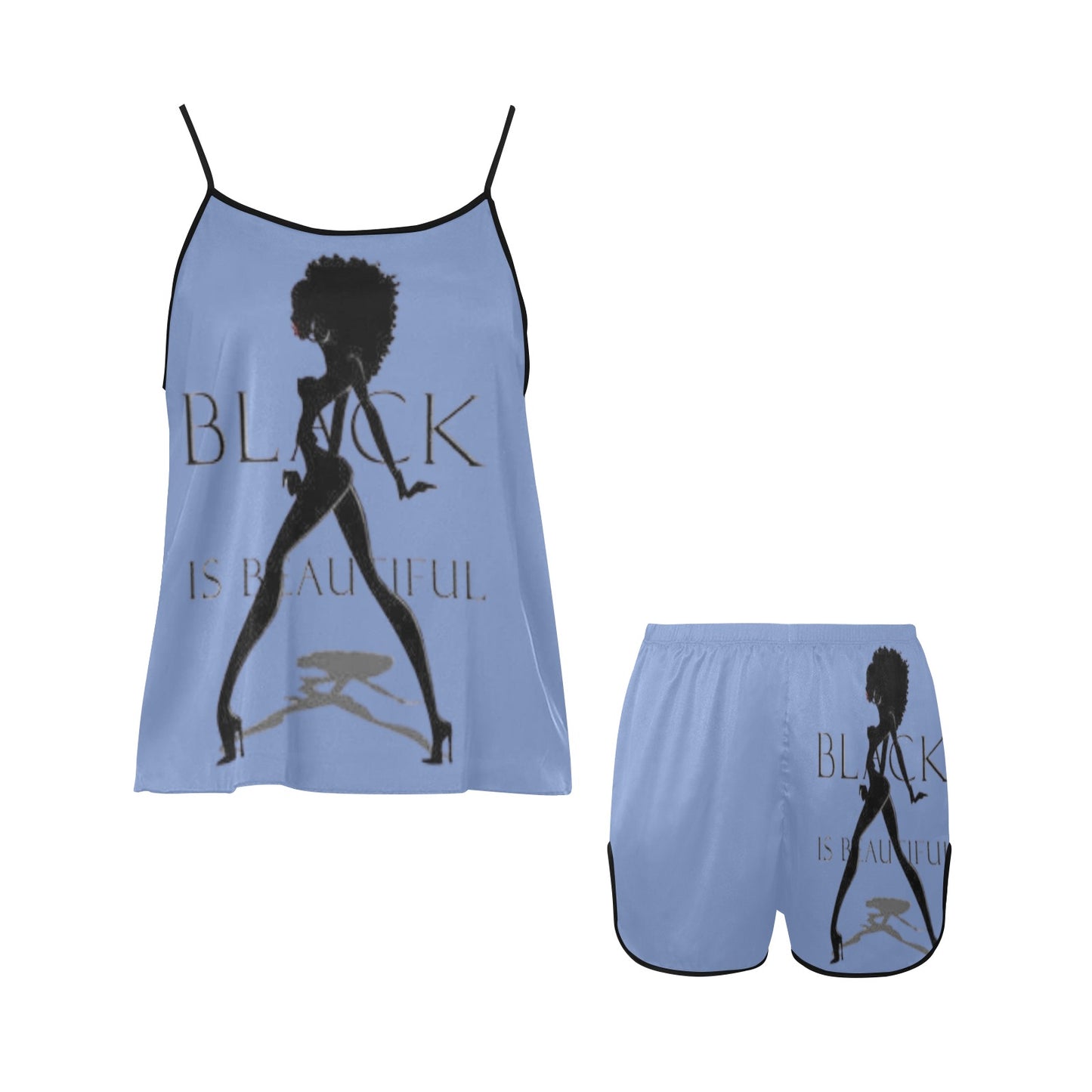 Copy of Copy of Copy of Joe Peezy Wear LLC (60 x 40 in) (4320 x 2880 px) Women's Spaghetti Strap Short Pajama Set
