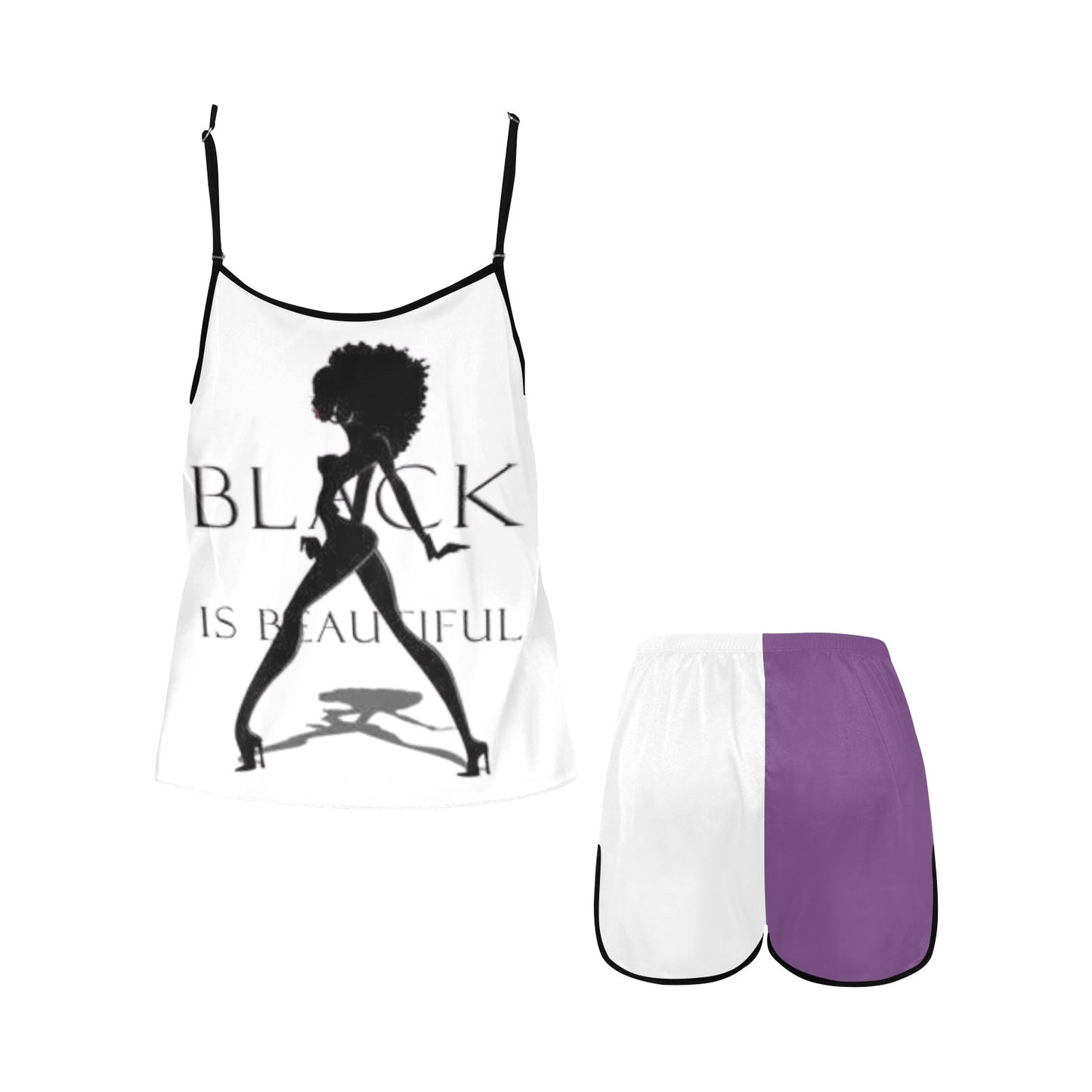 Copy of Copy of Copy of Joe Peezy Wear LLC (60 x 40 in) (4320 x 2880 px) Women's Spaghetti Strap Short Pajama Set