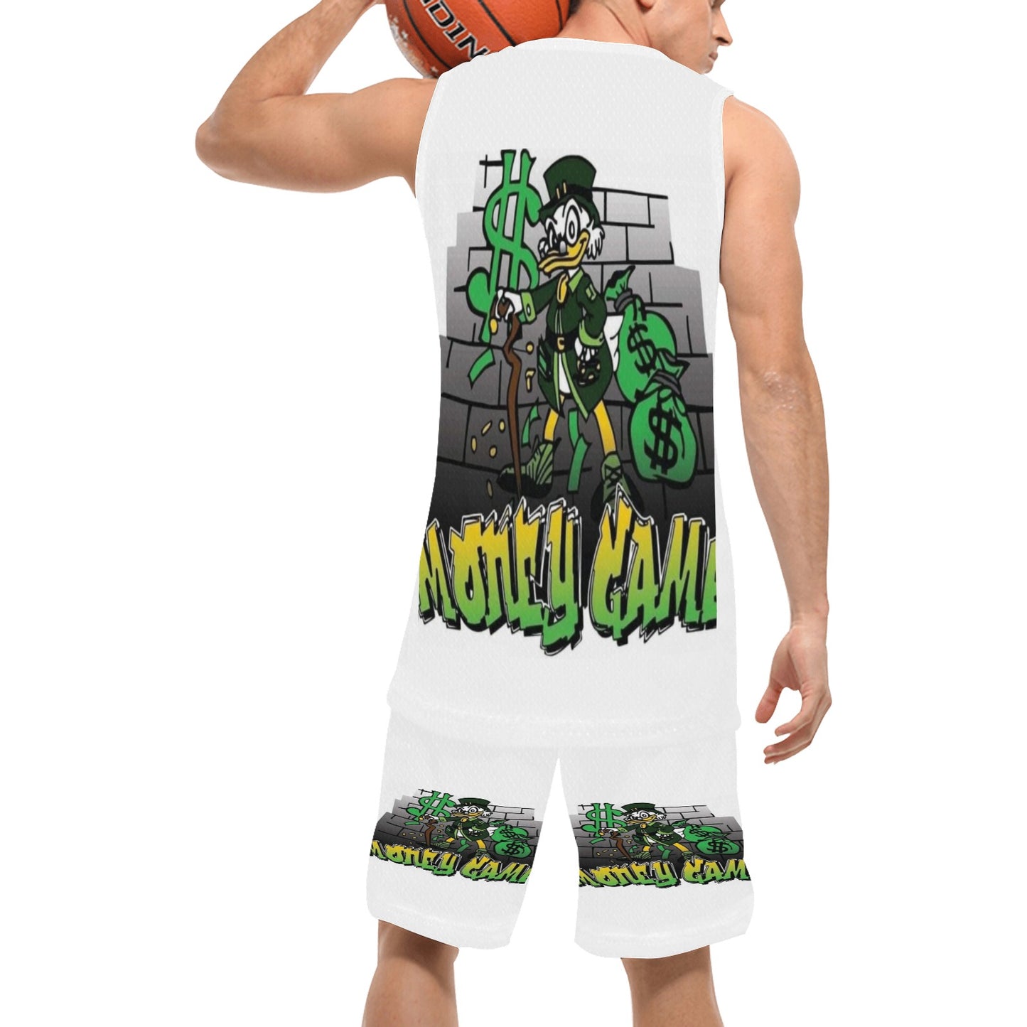 Green Modern Fundraising Instagram Post (4) Basketball Uniform with Pocket