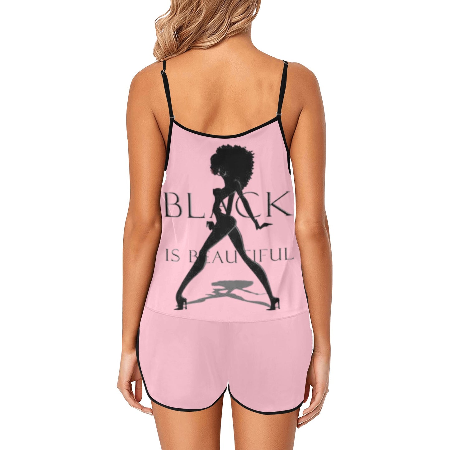 Copy of Copy of Copy of Joe Peezy Wear LLC (60 x 40 in) (4320 x 2880 px) Women's Spaghetti Strap Short Pajama Set