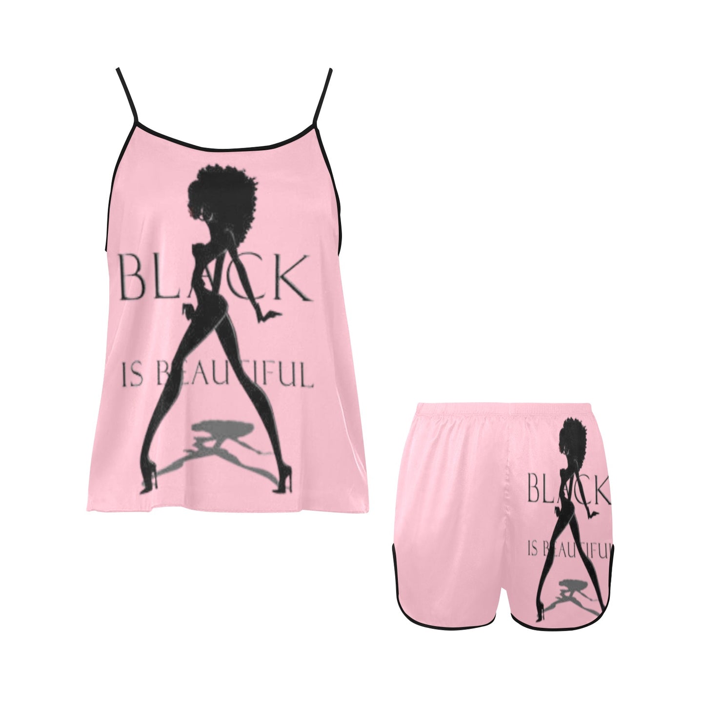 Copy of Copy of Copy of Joe Peezy Wear LLC (60 x 40 in) (4320 x 2880 px) Women's Spaghetti Strap Short Pajama Set