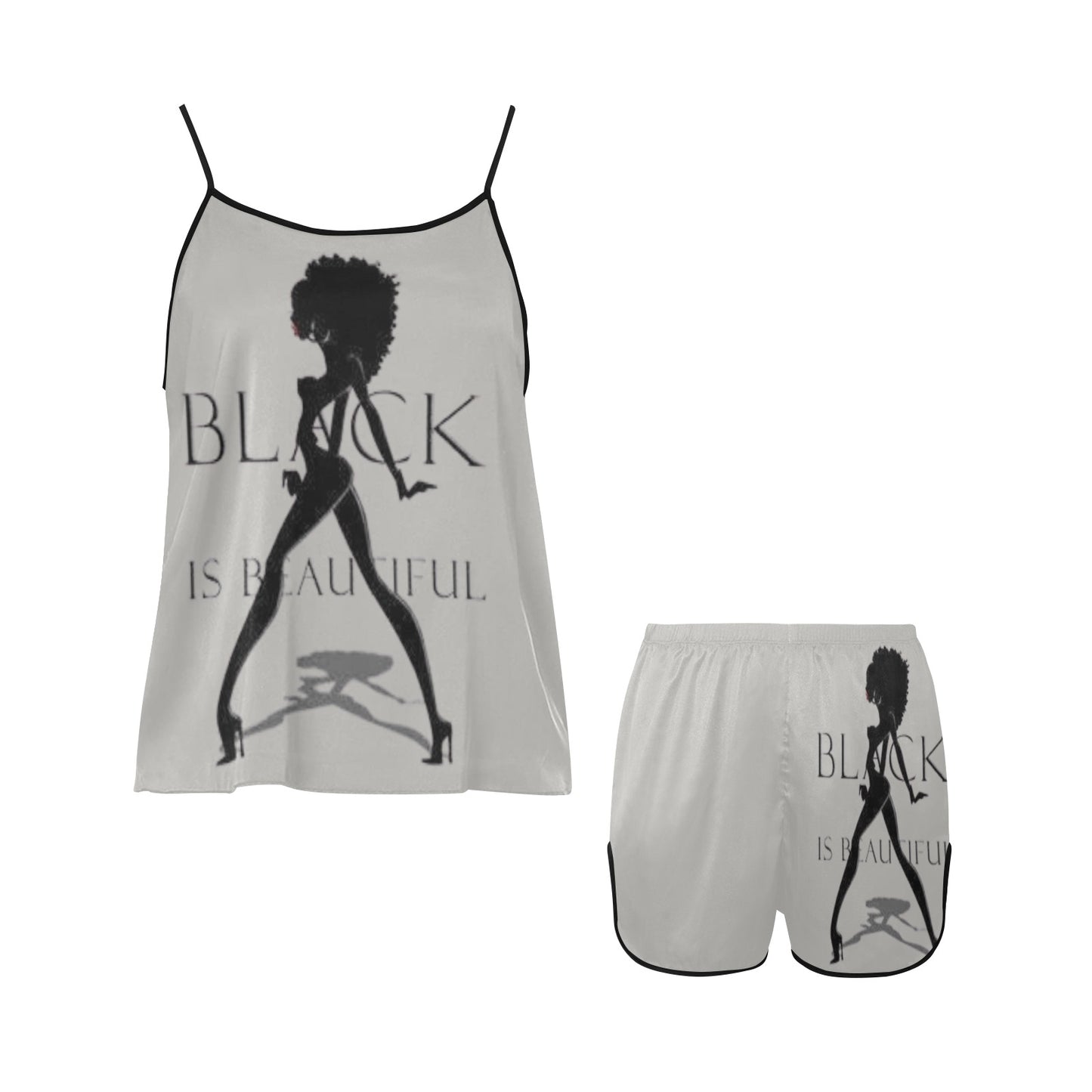 Copy of Copy of Copy of Joe Peezy Wear LLC (60 x 40 in) (4320 x 2880 px) Women's Spaghetti Strap Short Pajama Set