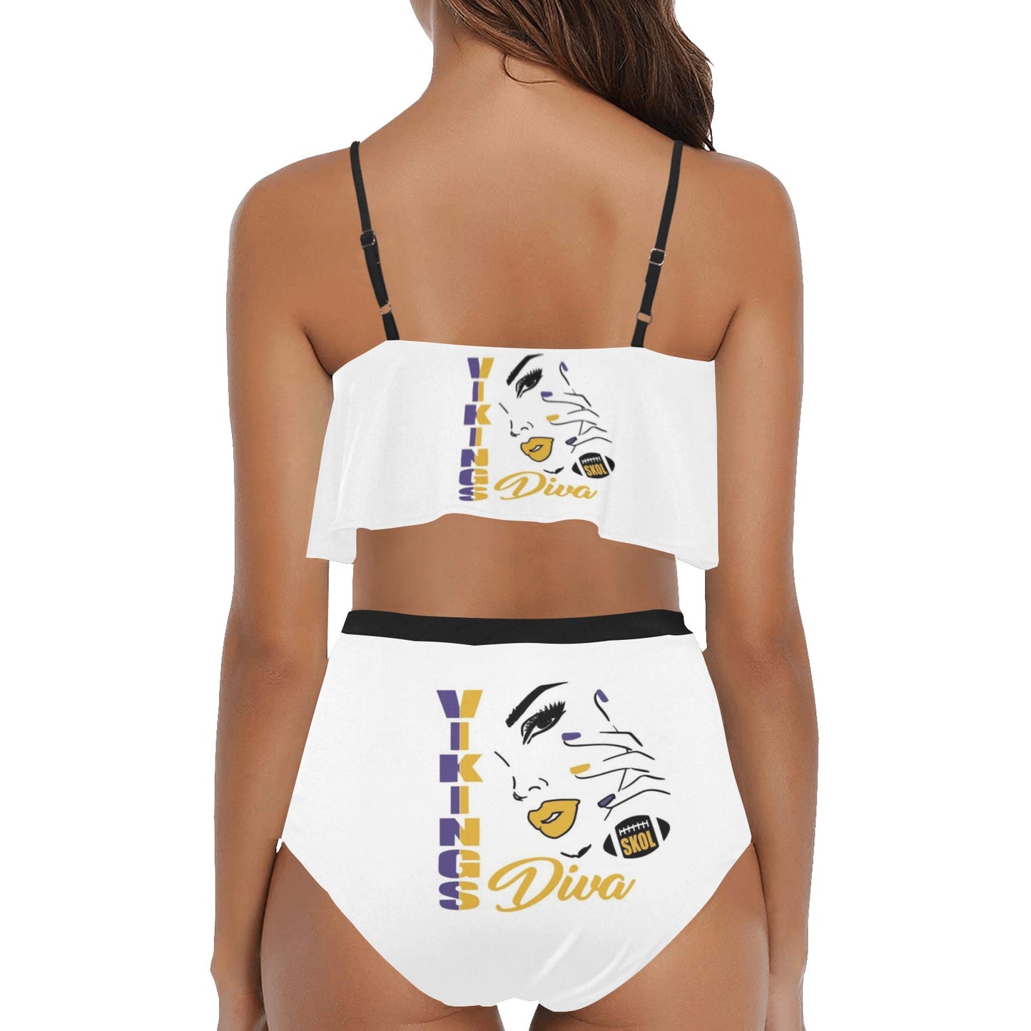 4 High Waisted Ruffle Bikini Set (Model S13)