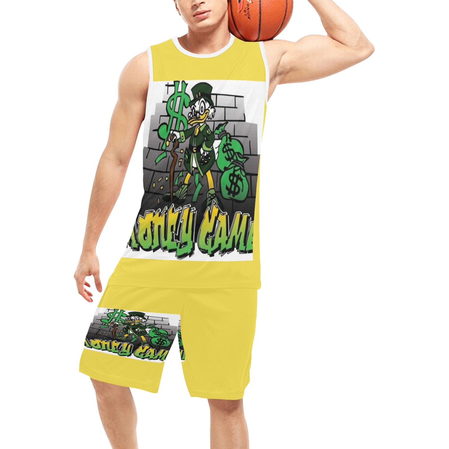 Green Modern Fundraising Instagram Post (4) Basketball Uniform with Pocket