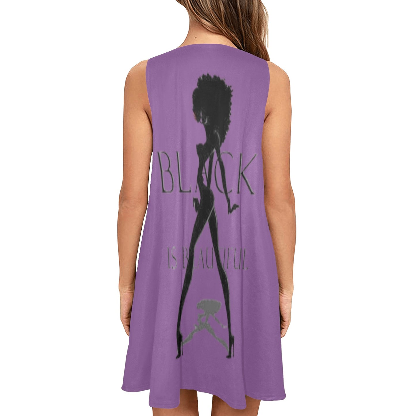 Copy of Copy of Copy of Joe Peezy Wear LLC (60 x 40 in) (4320 x 2880 px) Sleeveless A-Line Pocket Dress (Model D57)