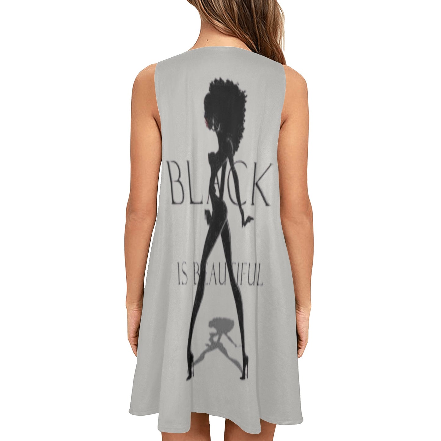 Copy of Copy of Copy of Joe Peezy Wear LLC (60 x 40 in) (4320 x 2880 px) Sleeveless A-Line Pocket Dress (Model D57)