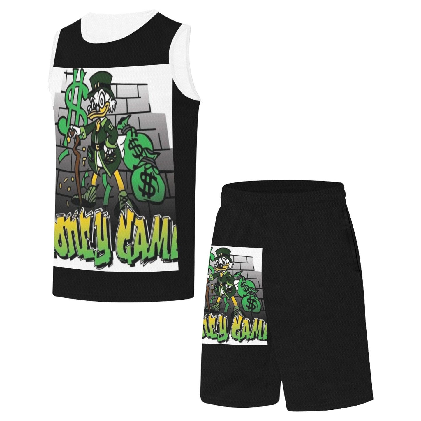 Green Modern Fundraising Instagram Post (4) Basketball Uniform with Pocket