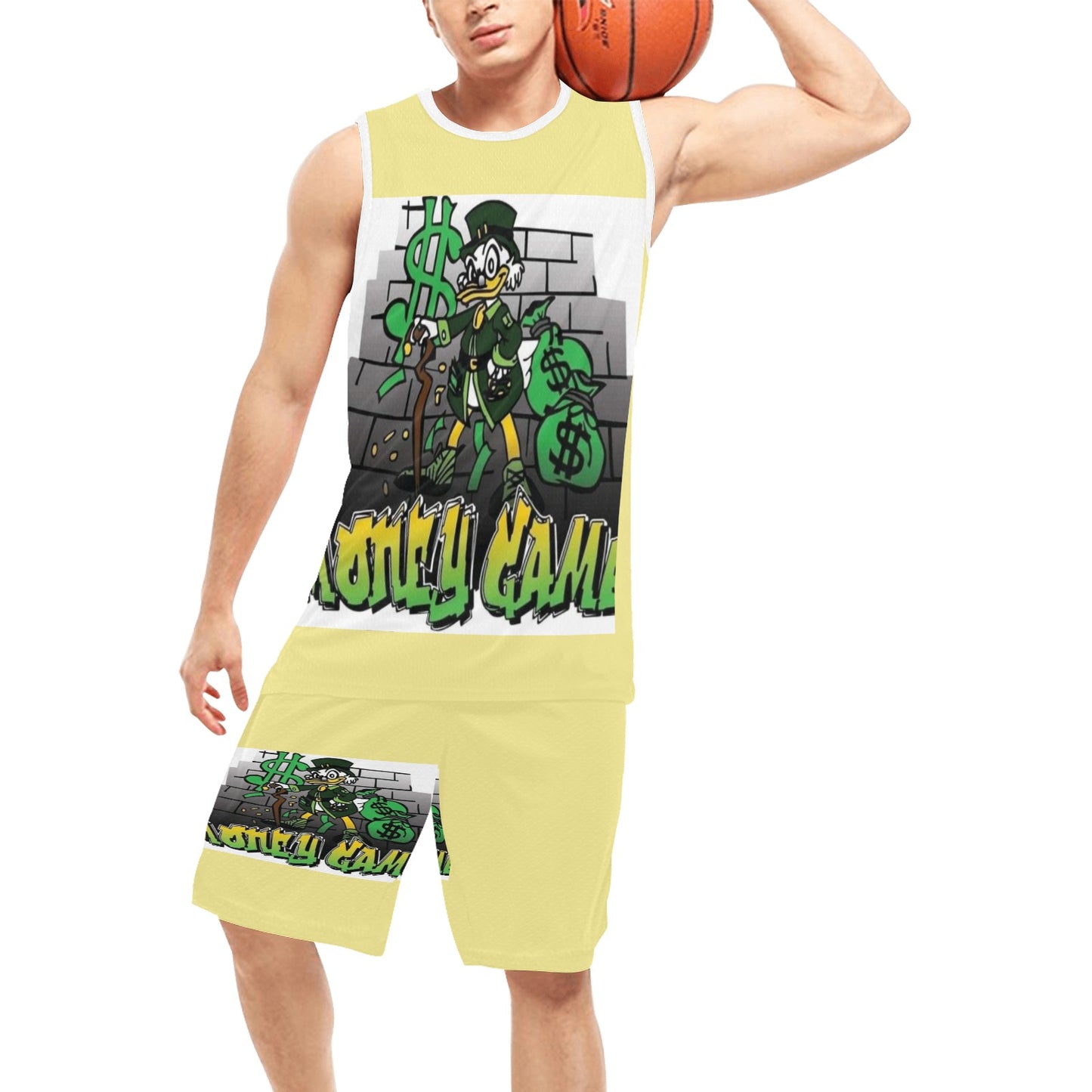 Green Modern Fundraising Instagram Post (4) Basketball Uniform with Pocket