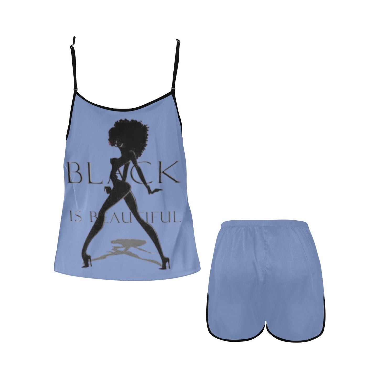 Copy of Copy of Copy of Joe Peezy Wear LLC (60 x 40 in) (4320 x 2880 px) Women's Spaghetti Strap Short Pajama Set