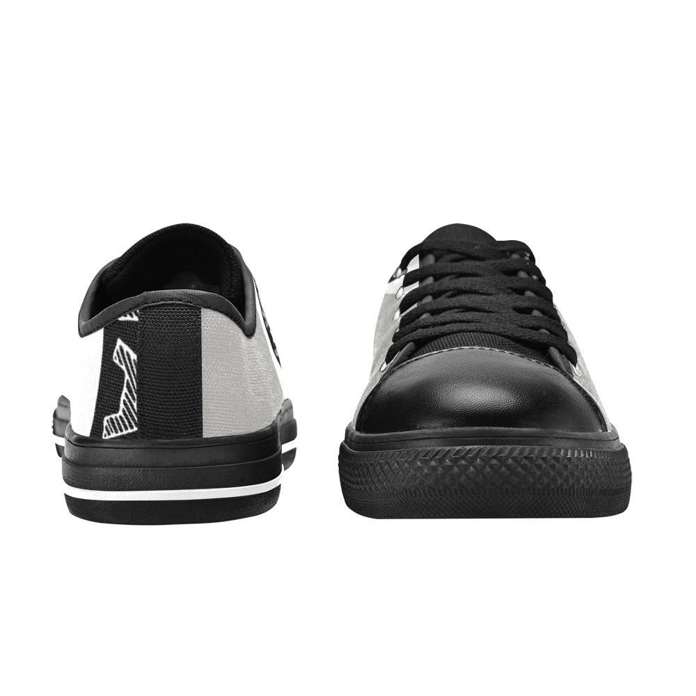 Copy of Copy of Copy of Copy of Joe Peezy Wear LLC (11) Men's Low Top Canvas Shoes-4 Sides (Model 018)