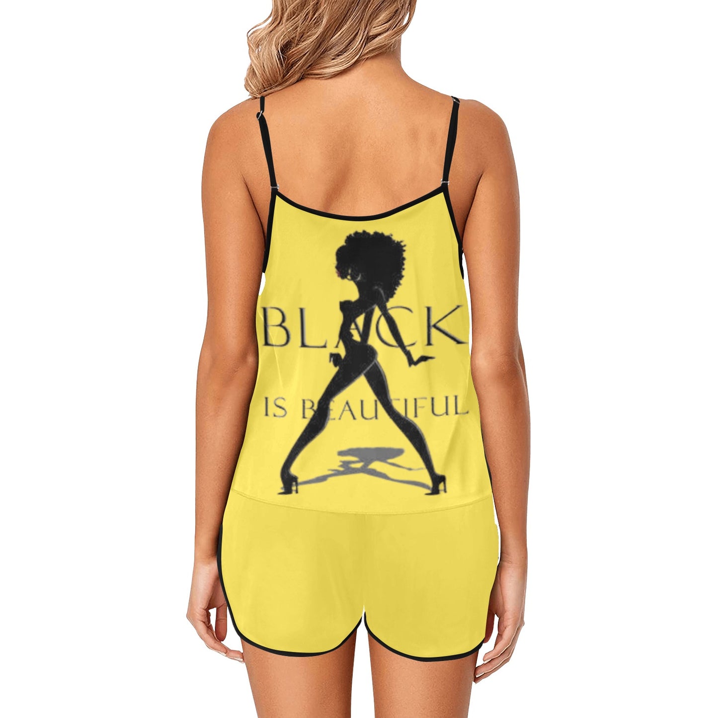 Copy of Copy of Copy of Joe Peezy Wear LLC (60 x 40 in) (4320 x 2880 px) Women's Spaghetti Strap Short Pajama Set