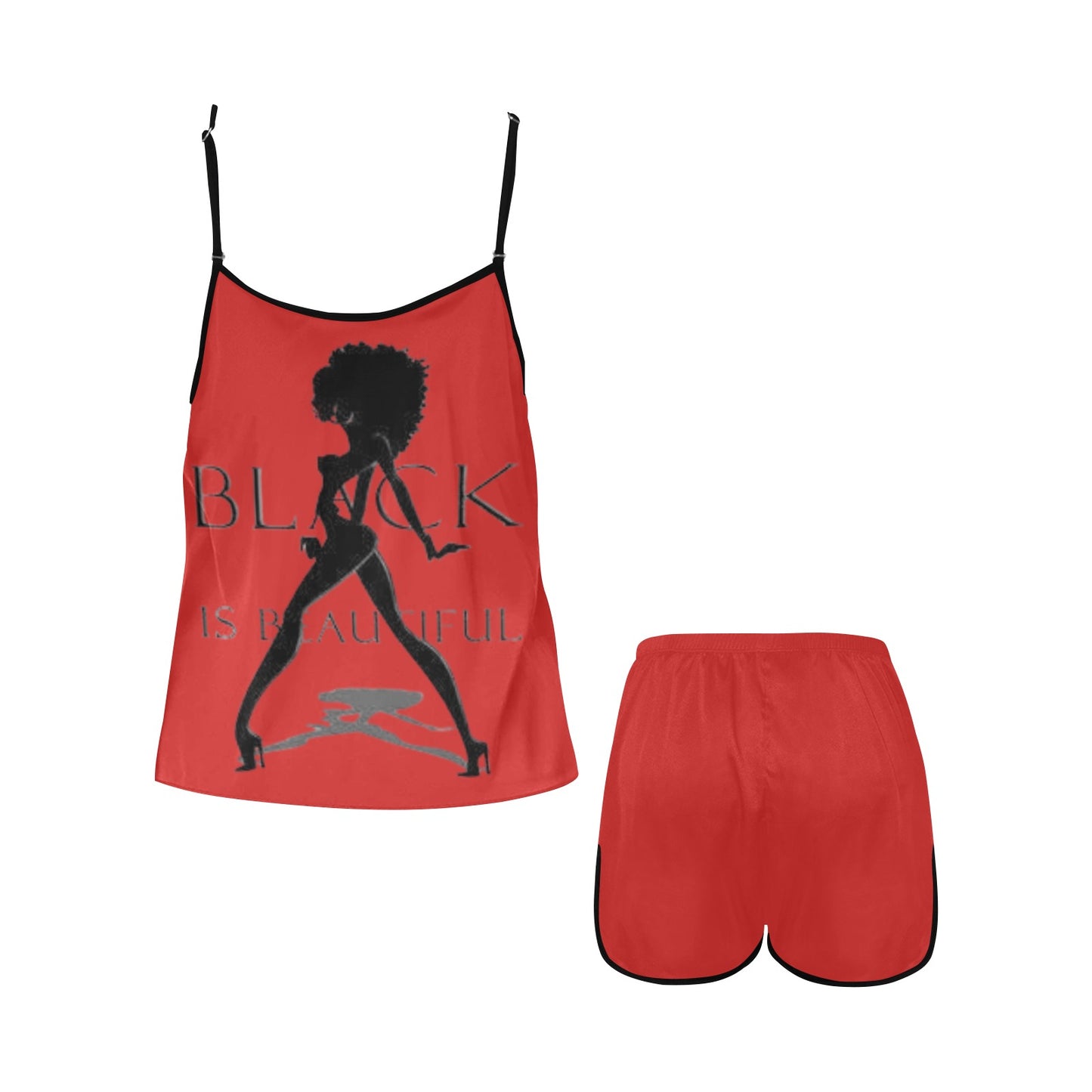 Copy of Copy of Copy of Joe Peezy Wear LLC (60 x 40 in) (4320 x 2880 px) Women's Spaghetti Strap Short Pajama Set