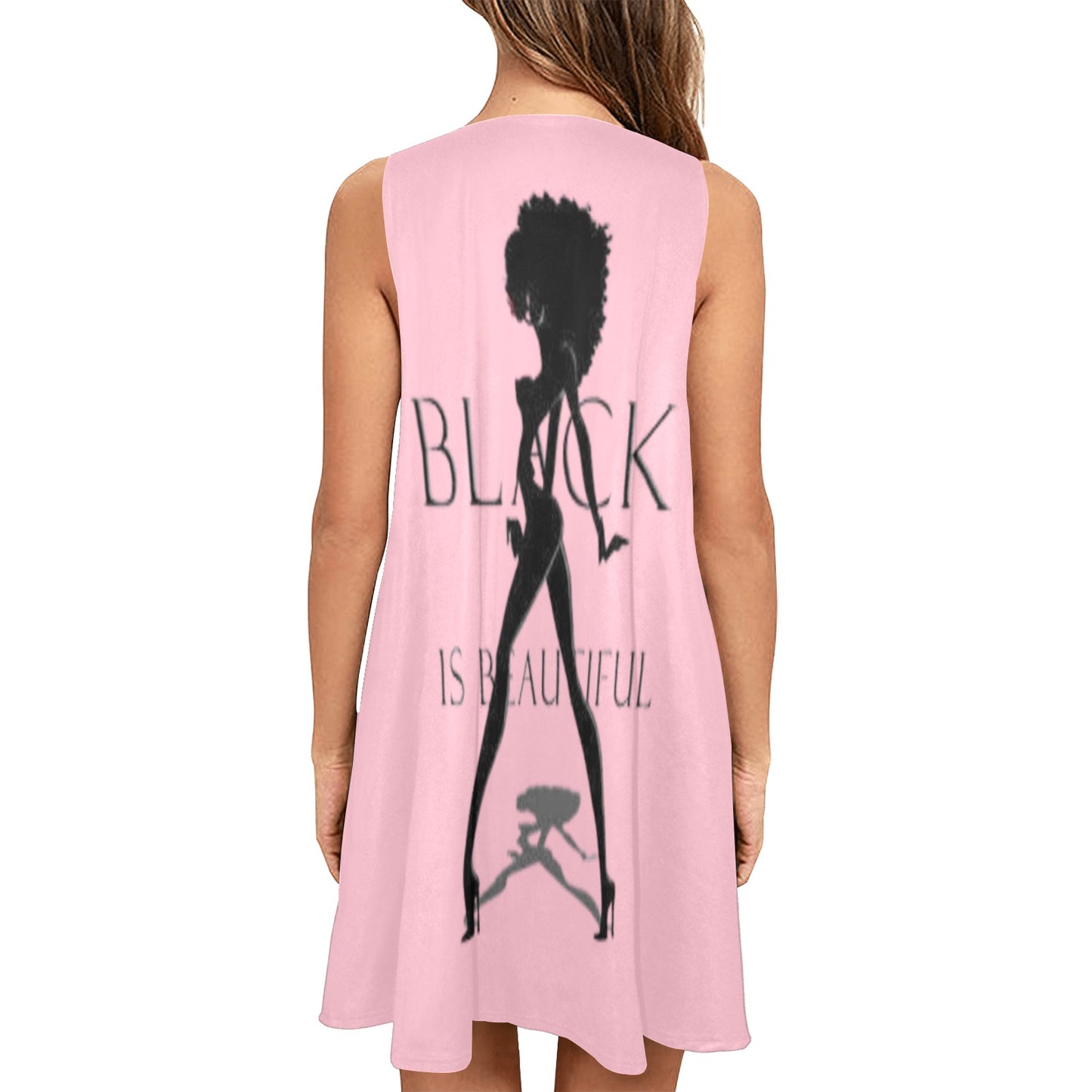 Copy of Copy of Copy of Joe Peezy Wear LLC (60 x 40 in) (4320 x 2880 px) Sleeveless A-Line Pocket Dress (Model D57)