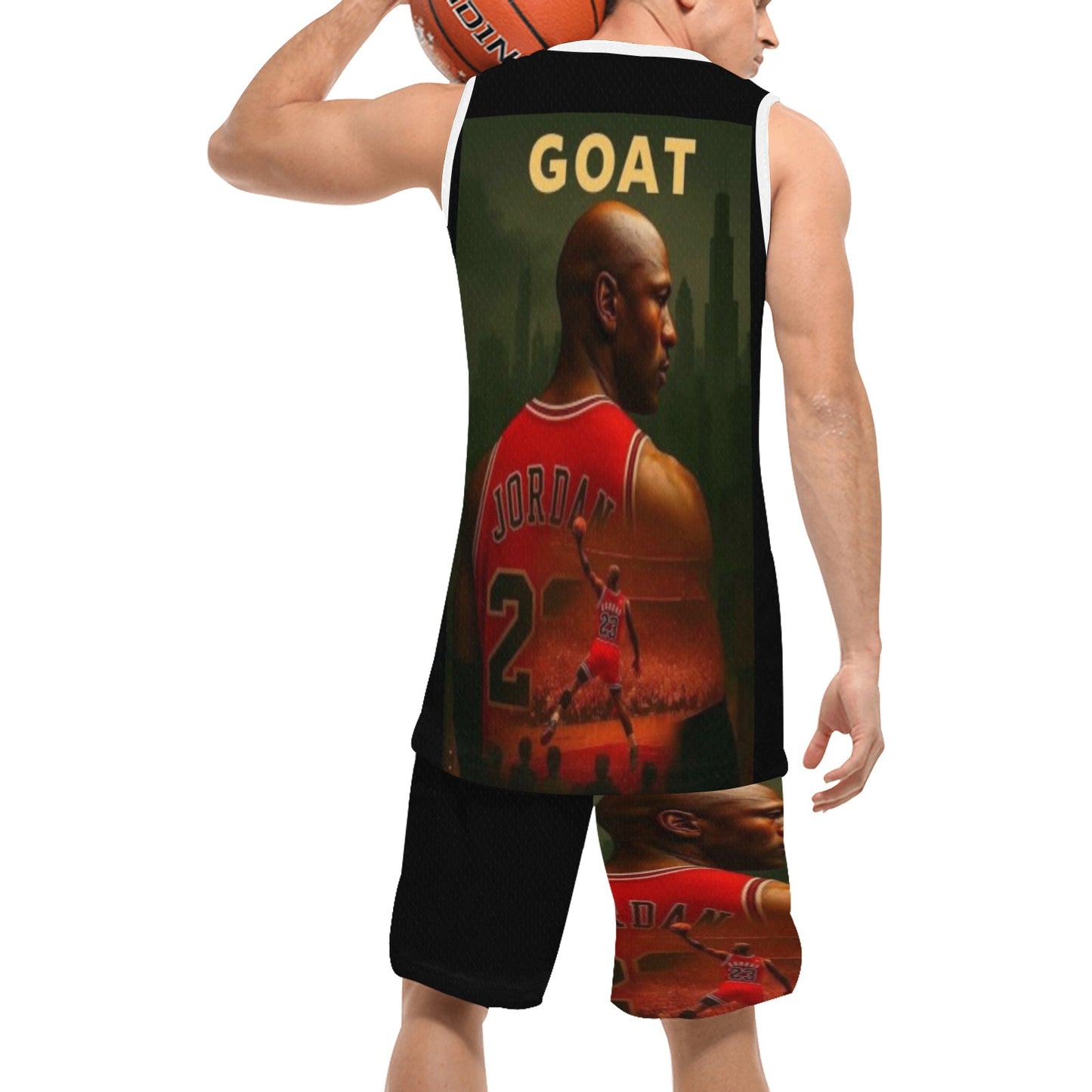 Green Modern Fundraising Instagram Post (4) Basketball Uniform with Pocket