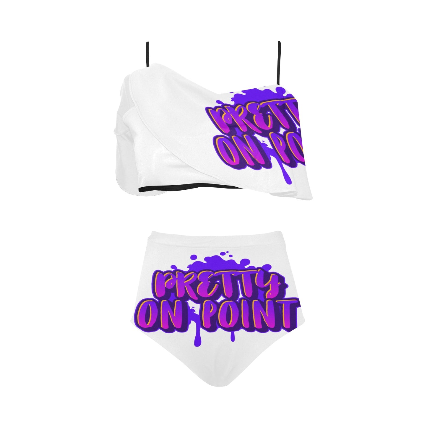 4 High Waisted Ruffle Bikini Set (Model S13)