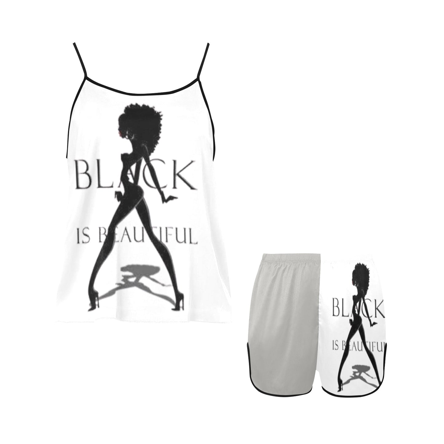 Copy of Copy of Copy of Joe Peezy Wear LLC (60 x 40 in) (4320 x 2880 px) Women's Spaghetti Strap Short Pajama Set