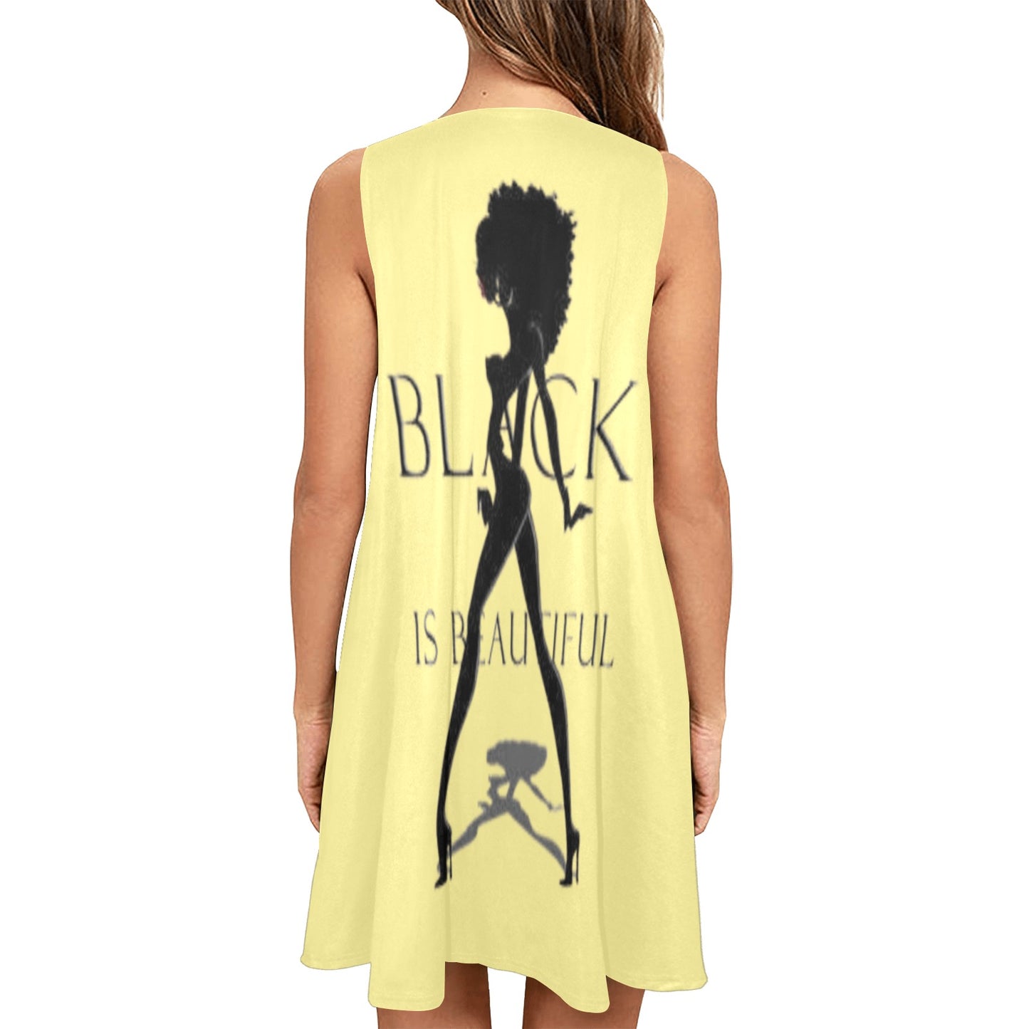Copy of Copy of Copy of Joe Peezy Wear LLC (60 x 40 in) (4320 x 2880 px) Sleeveless A-Line Pocket Dress (Model D57)