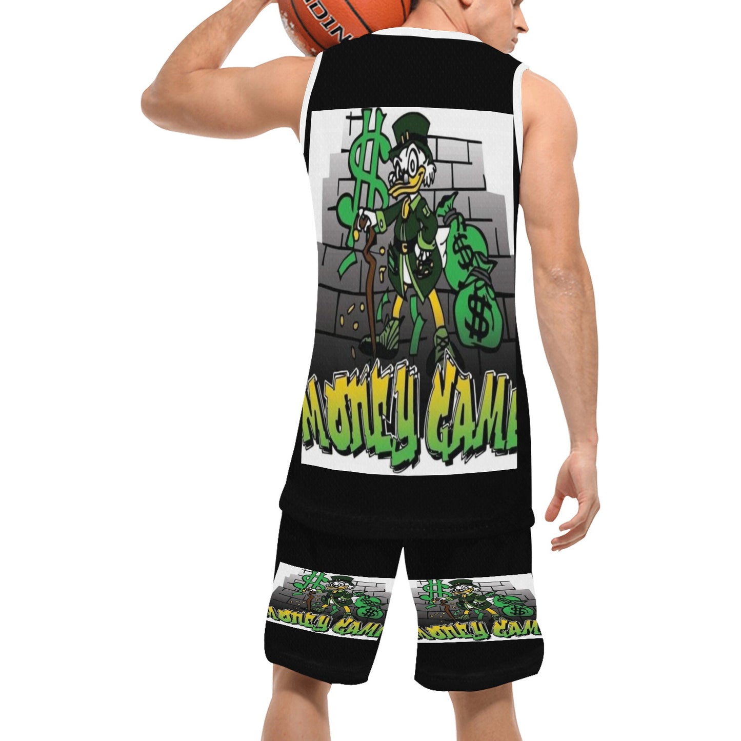 Green Modern Fundraising Instagram Post (4) Basketball Uniform with Pocket