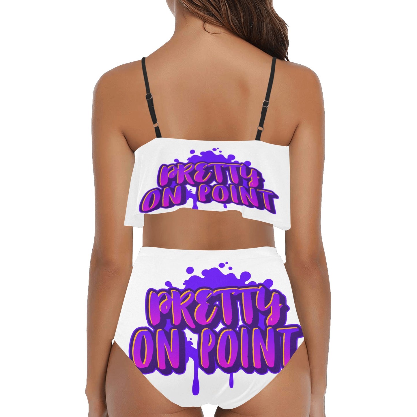 4 High Waisted Ruffle Bikini Set (Model S13)