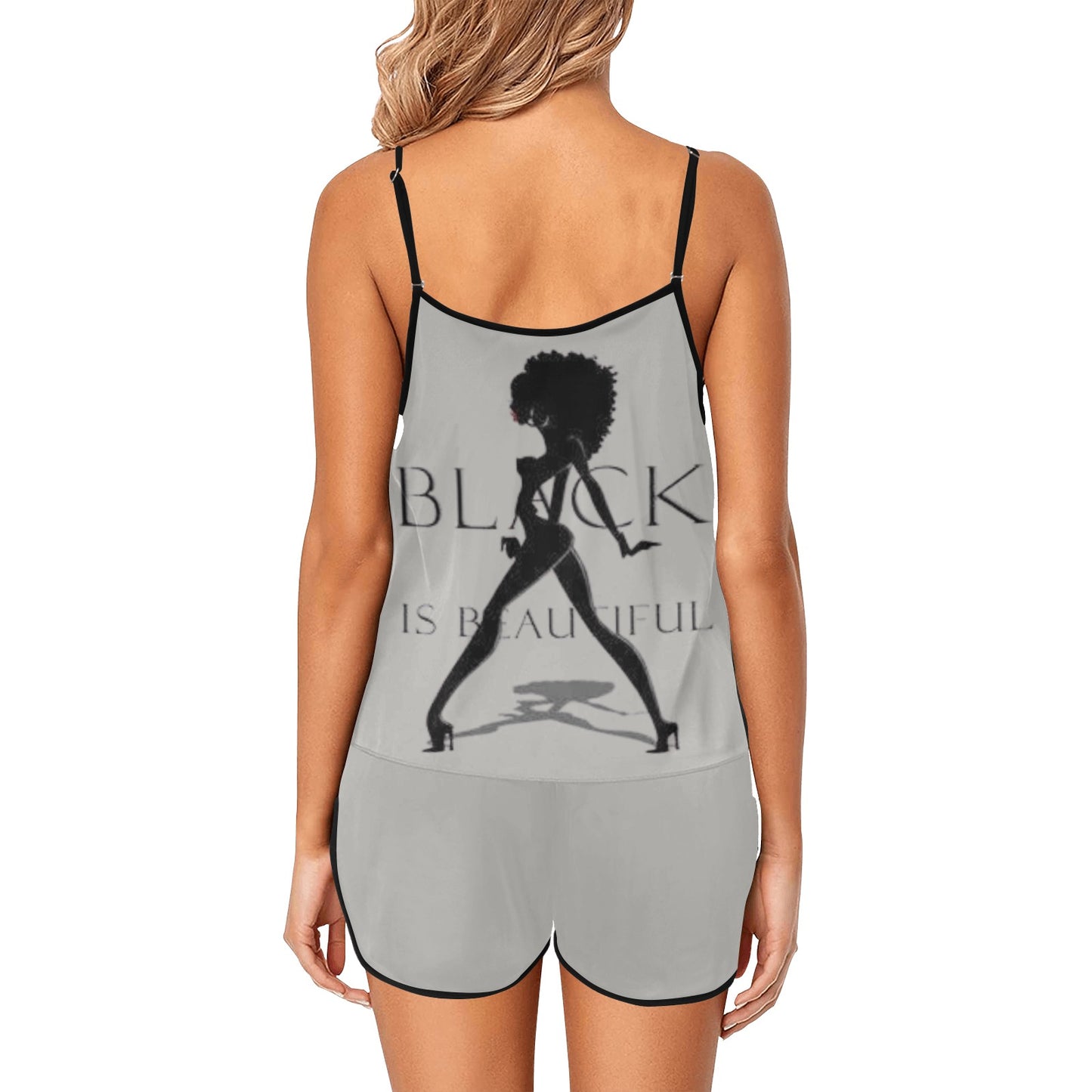 Copy of Copy of Copy of Joe Peezy Wear LLC (60 x 40 in) (4320 x 2880 px) Women's Spaghetti Strap Short Pajama Set