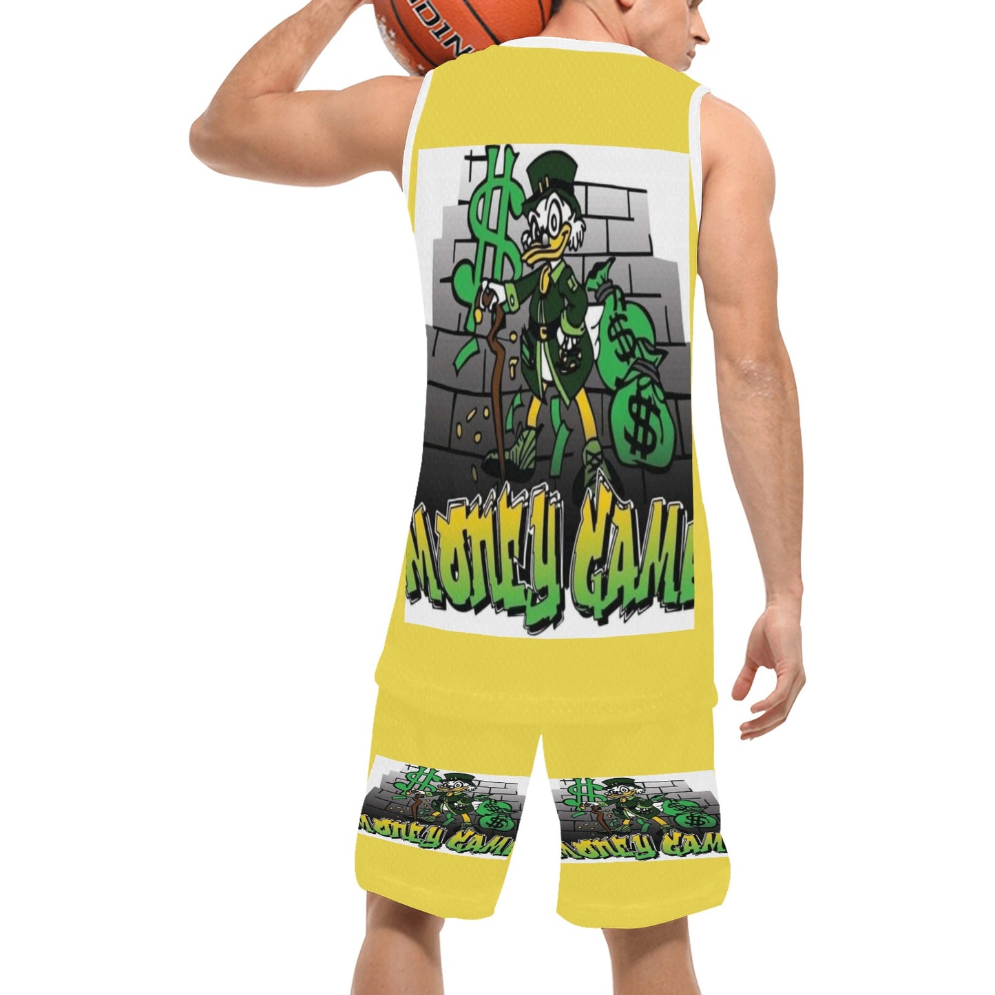 Green Modern Fundraising Instagram Post (4) Basketball Uniform with Pocket